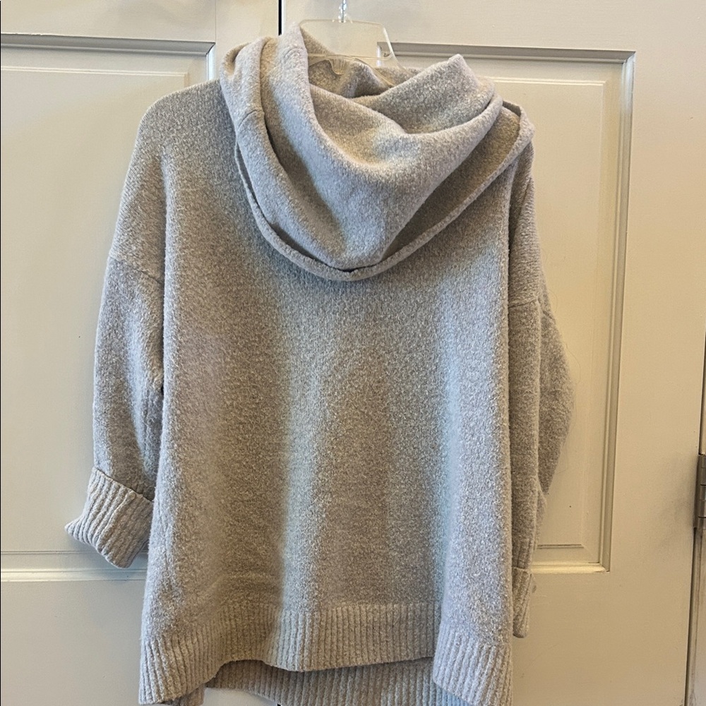 French Connection Light Gray Women's Cowl Neck Sweater